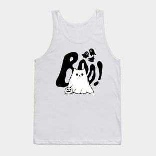 Purr-fectly Spooky: Halloween Cat Tank Top